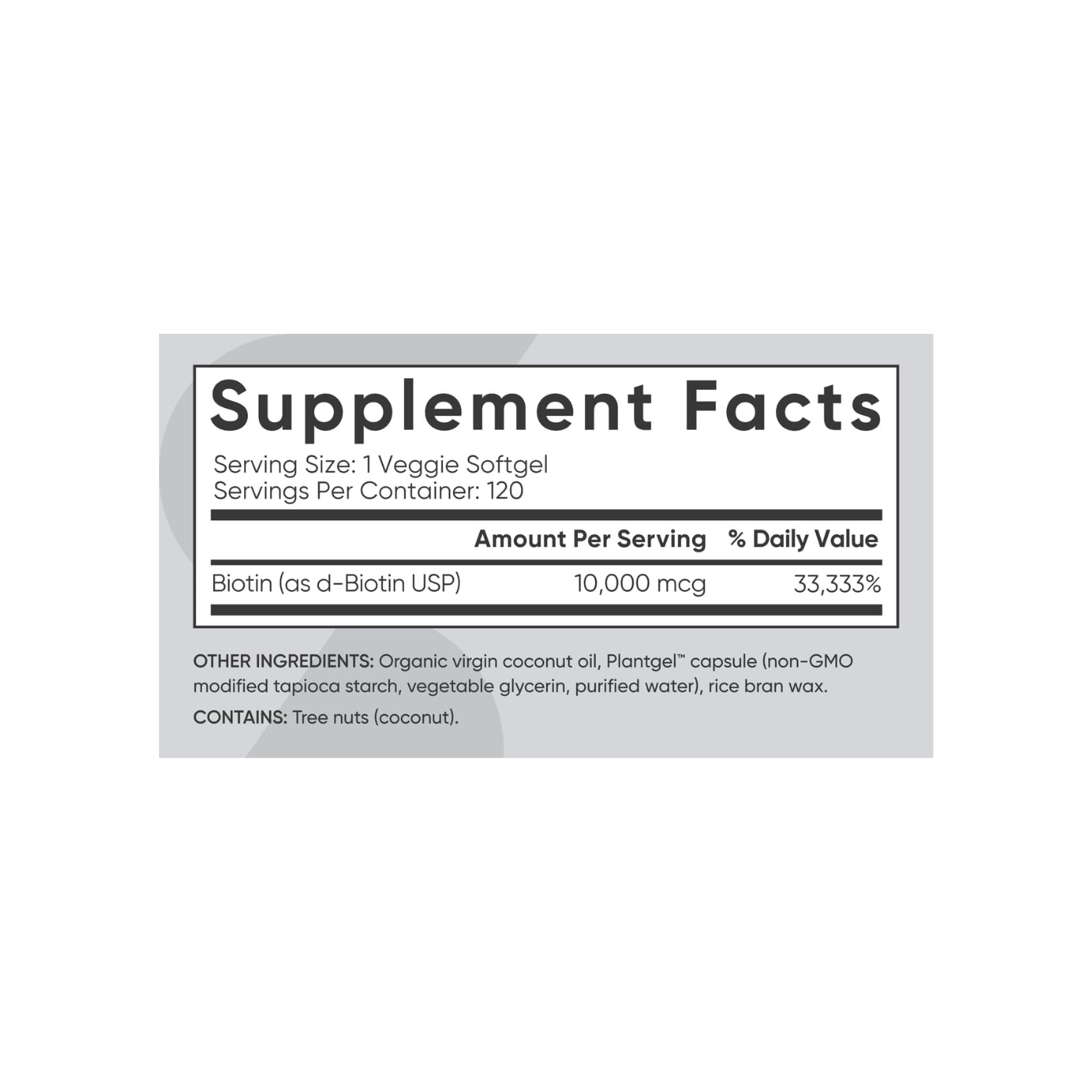 Biotin 5000 MCG - 120 caps