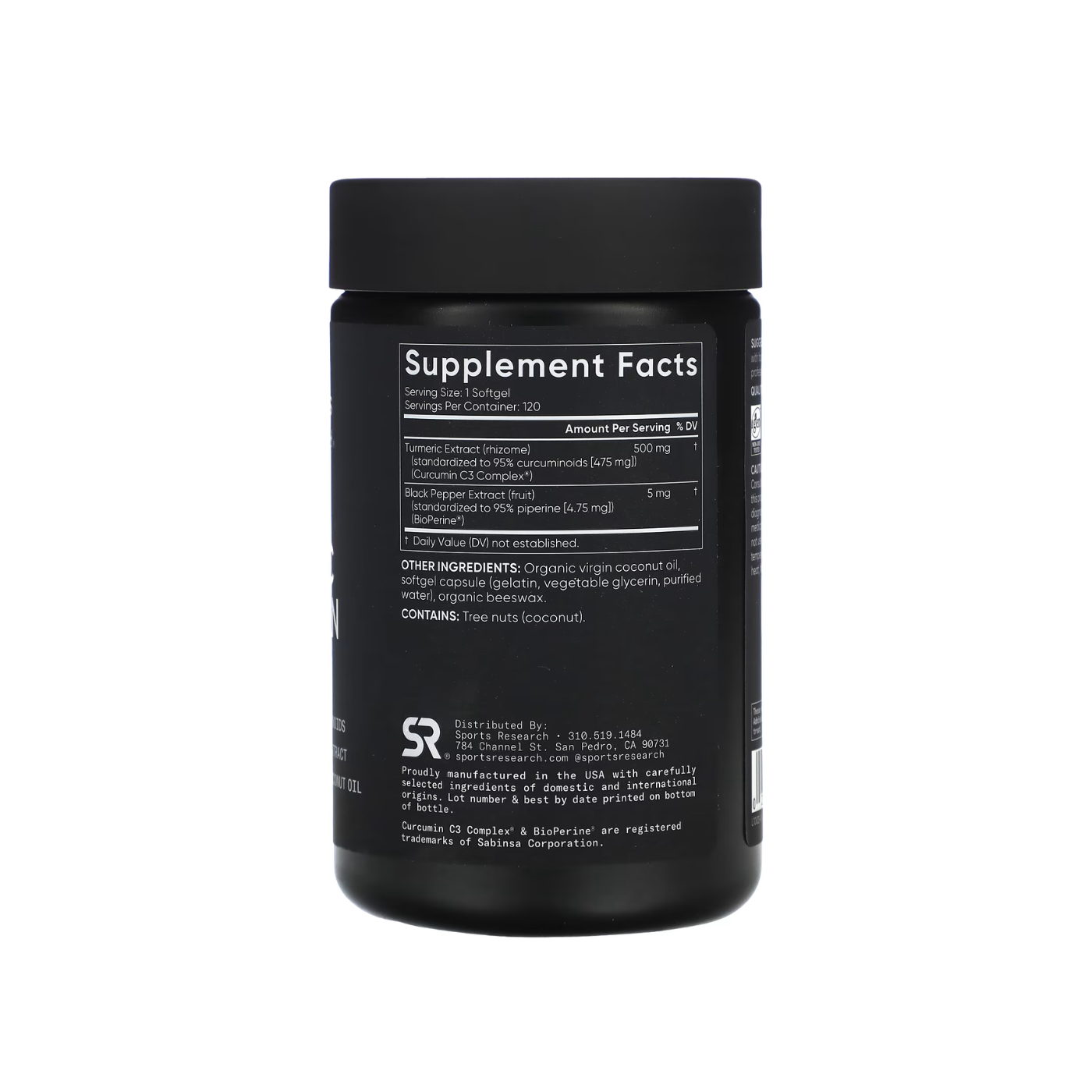 Turmeric Curcumin C3 500mg - 60 softgels