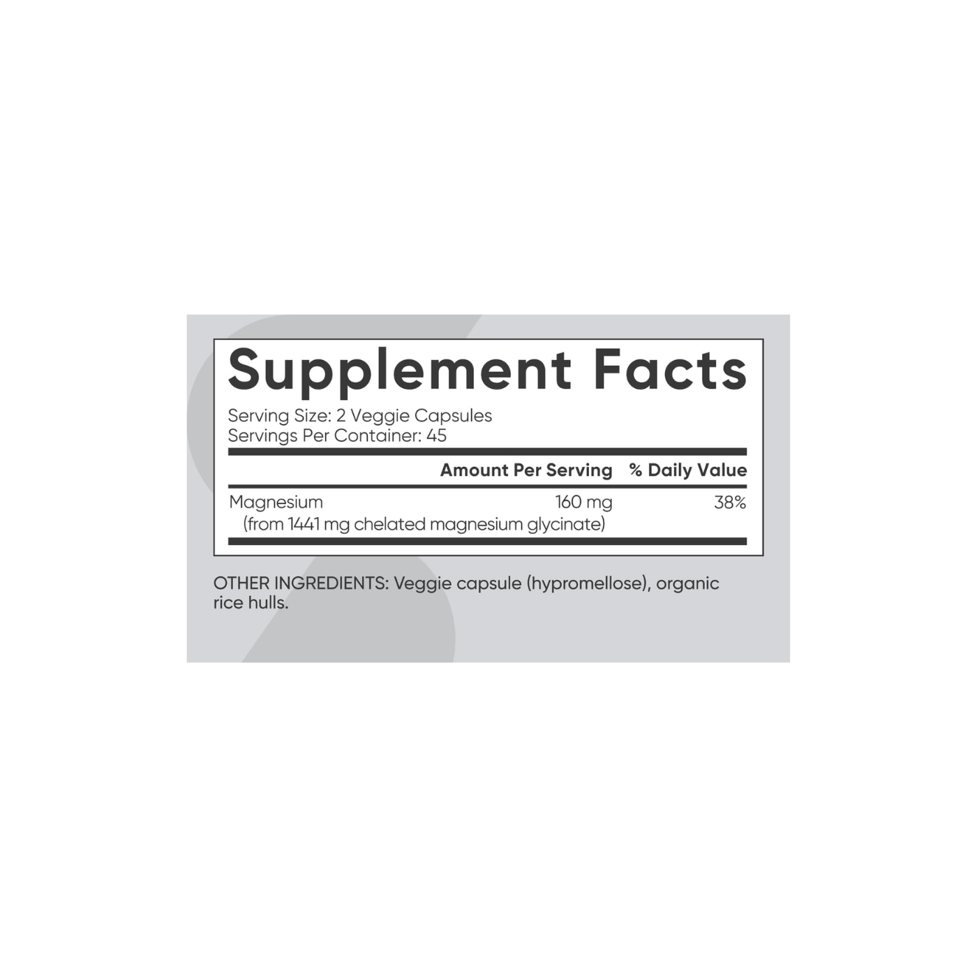 Magnesium Glycinate 160mg