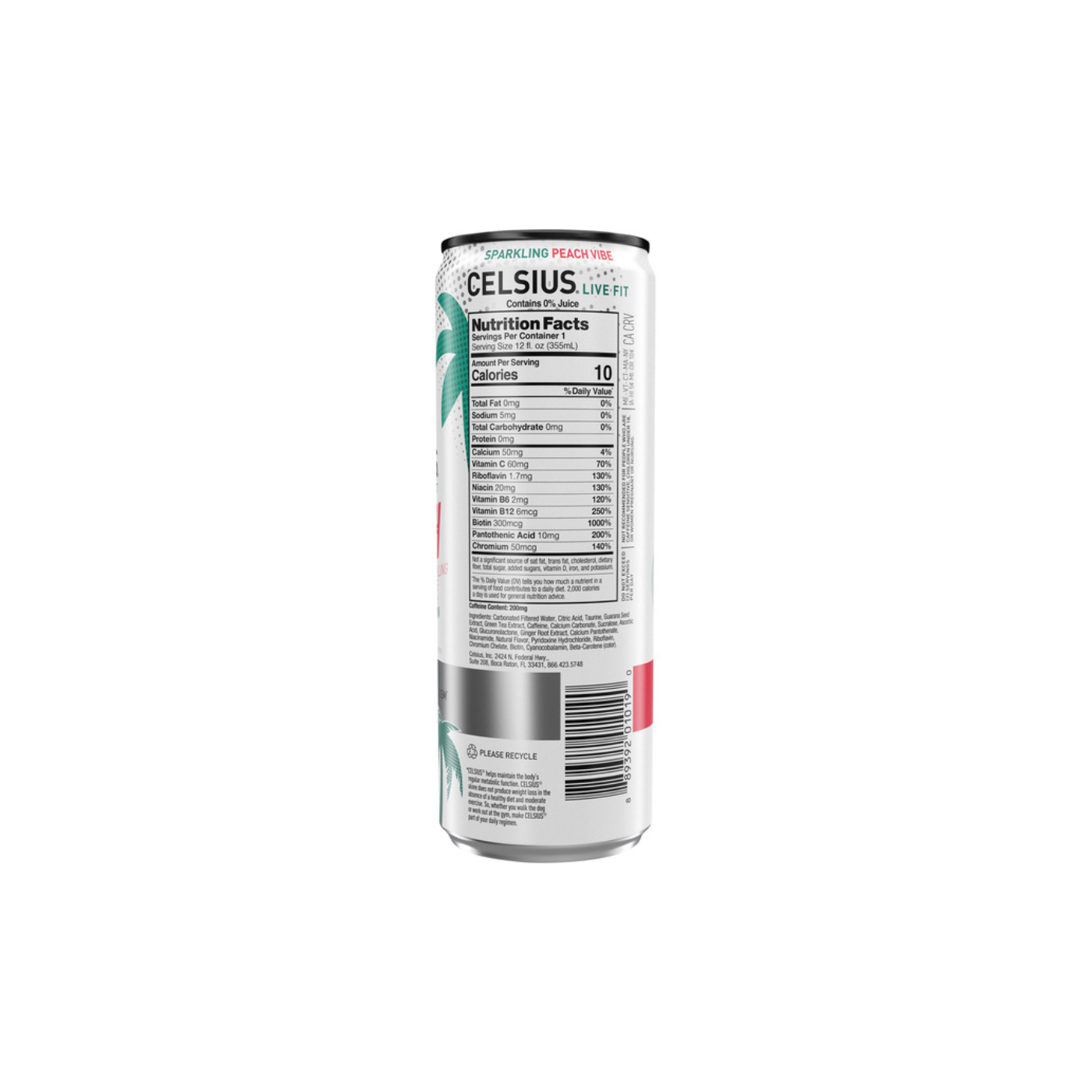 CELSIUS PEACH VIBE 355ML