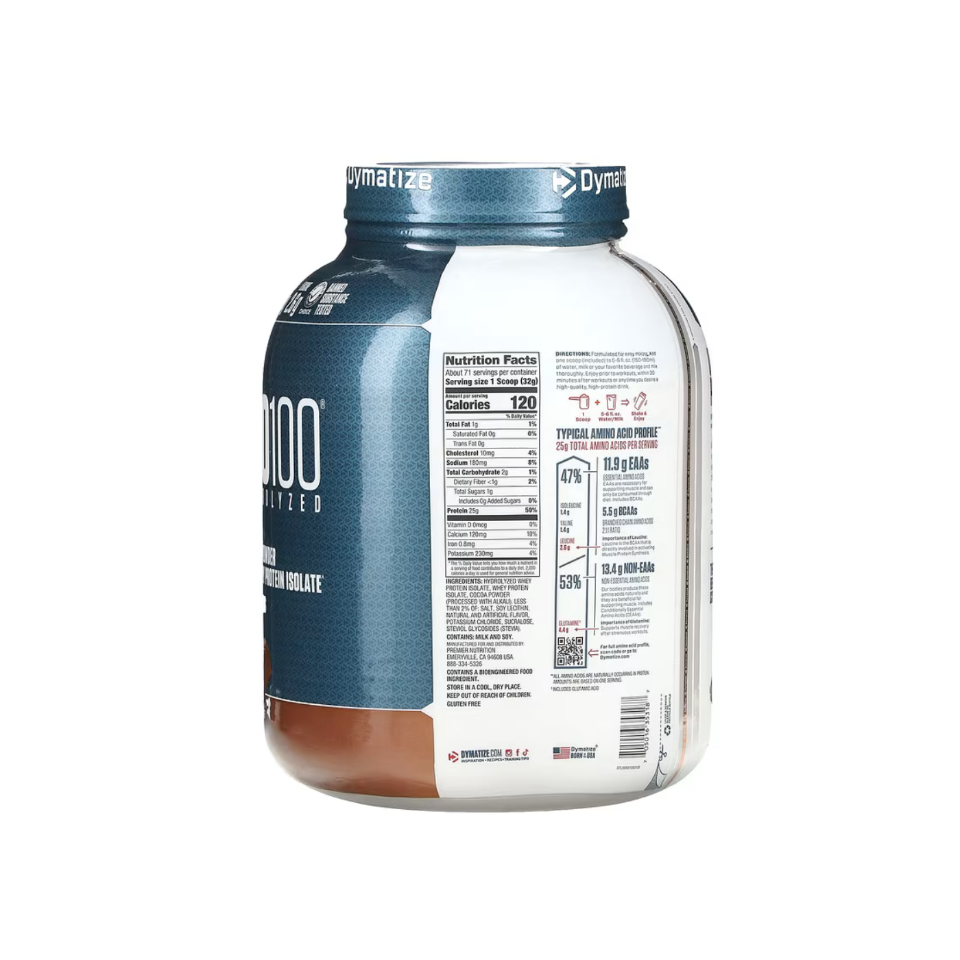 Dymatize Iso 100 - 5lbs Gourmet Chocolate