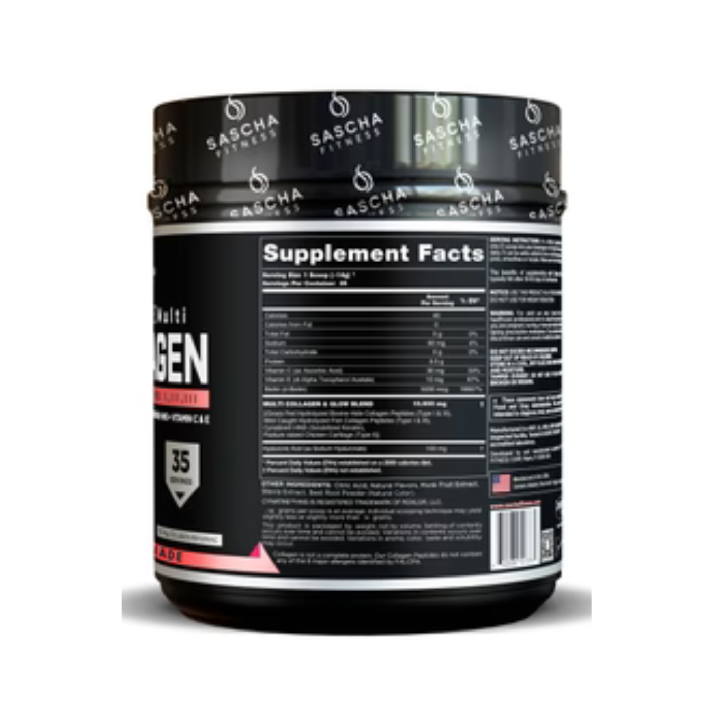 Sascha Fitness Colágeno Strawberry Lemonade