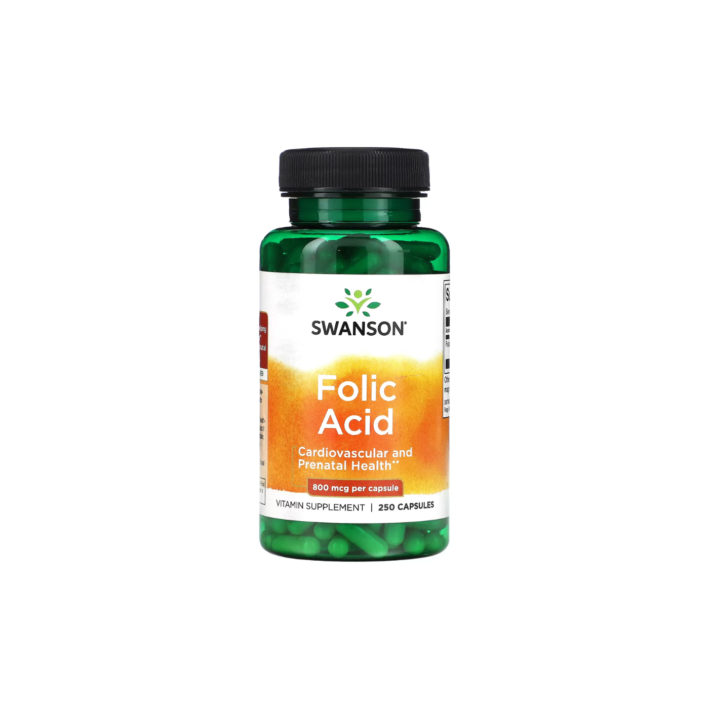 Folic Acid 800mcg - 250 caps