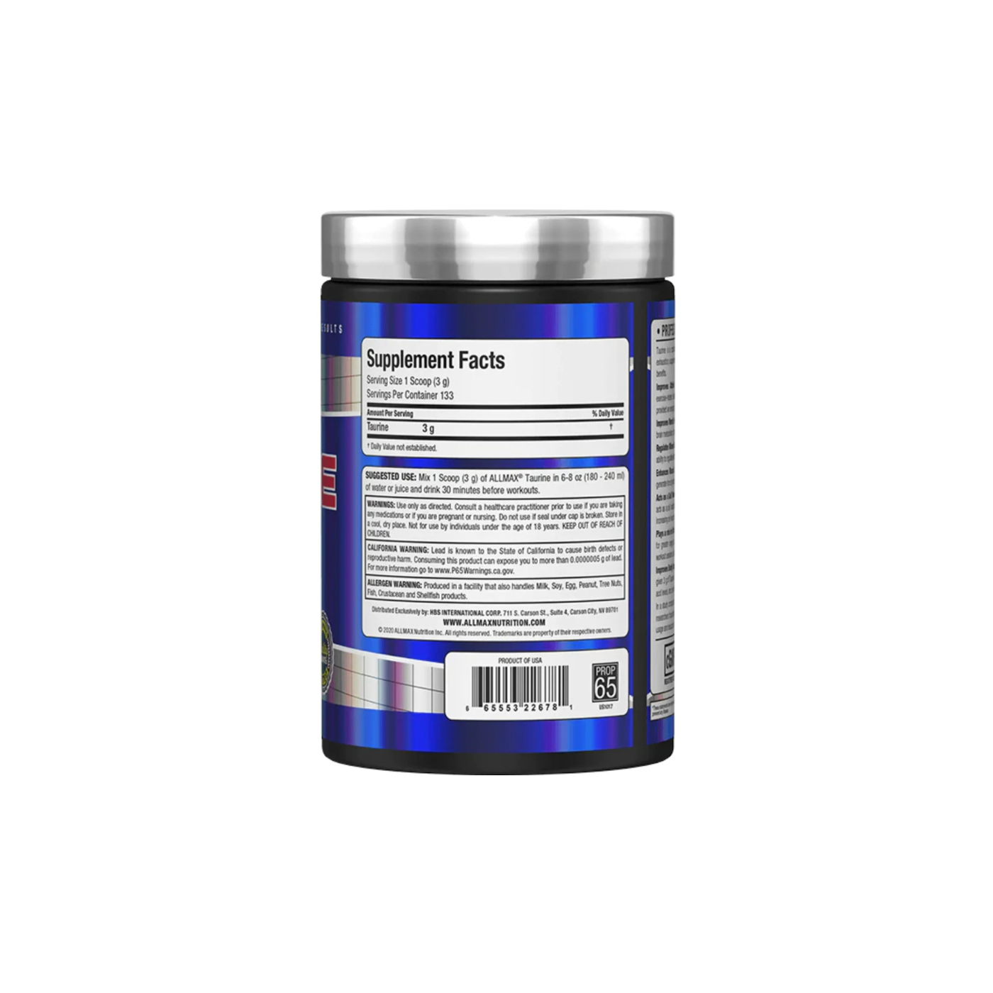 Allmax Taurine 400g