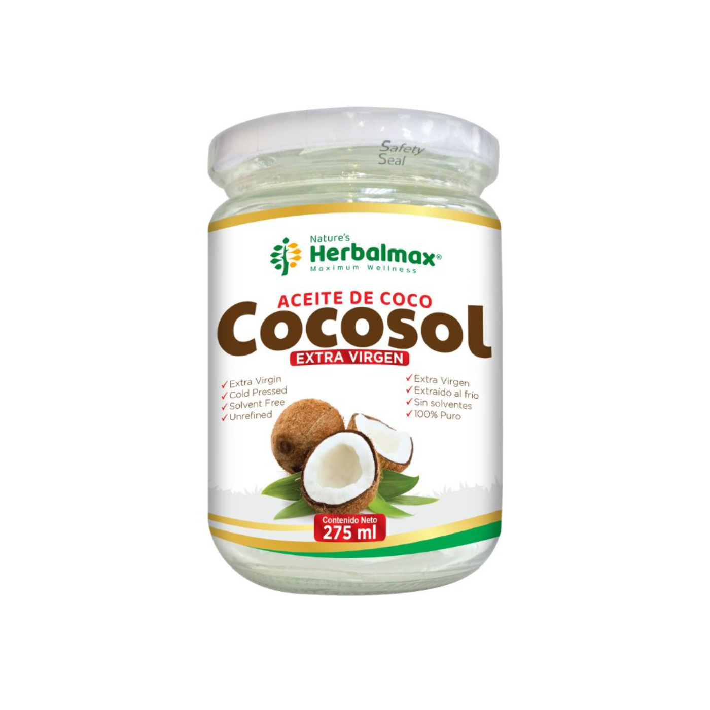 Aceite de coco-Cocosol 275 ML – FitMarket Panamá