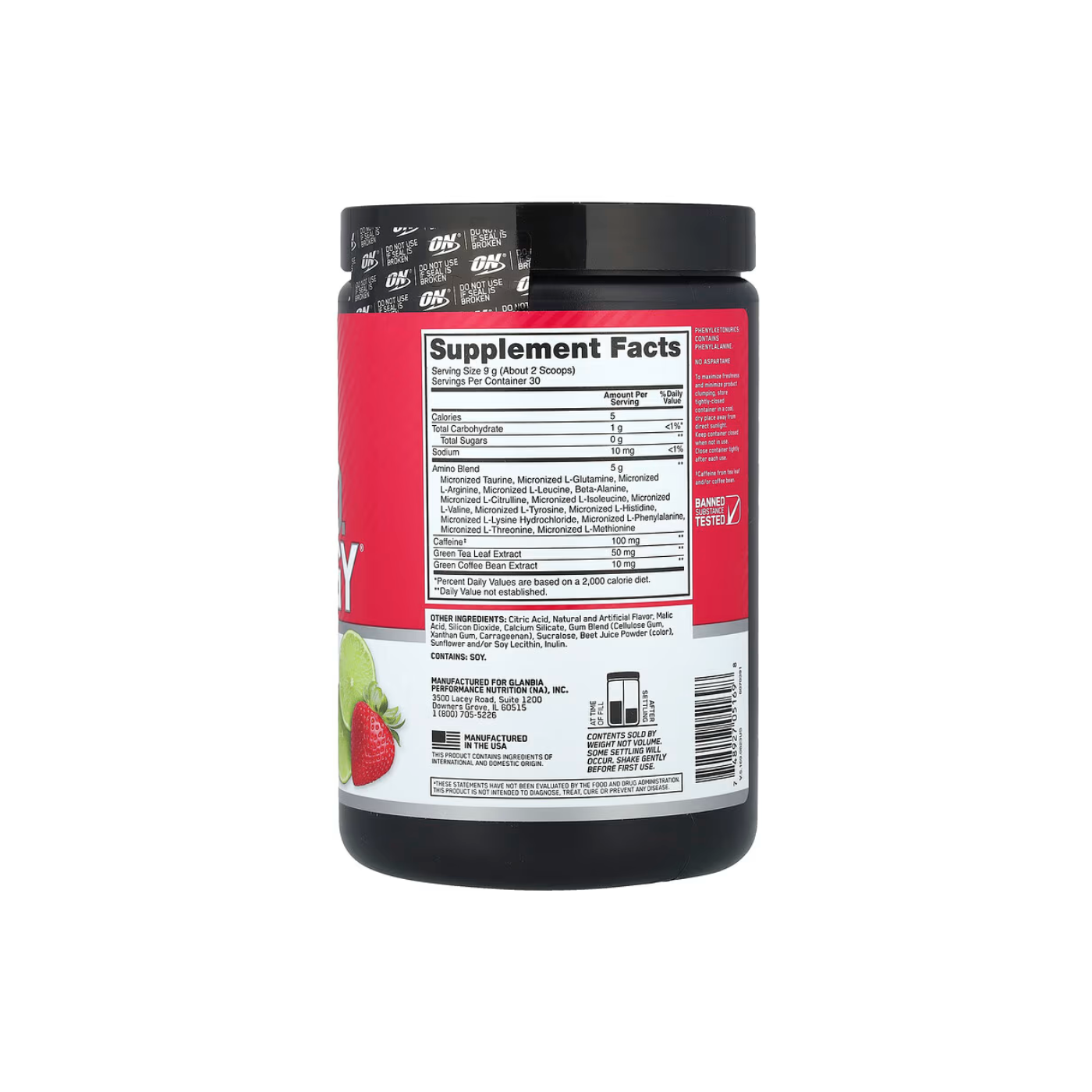 On Aminoenergy Strawberry Lime 9.5OZ