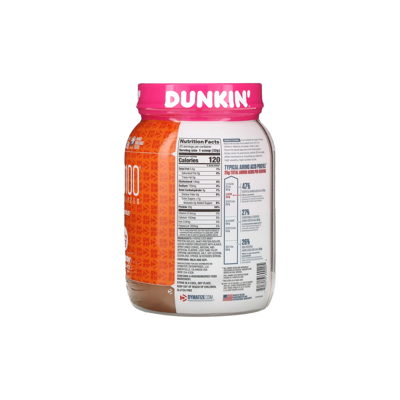Dymatize Iso 100 Dunkin Mocha Latte 20 serv