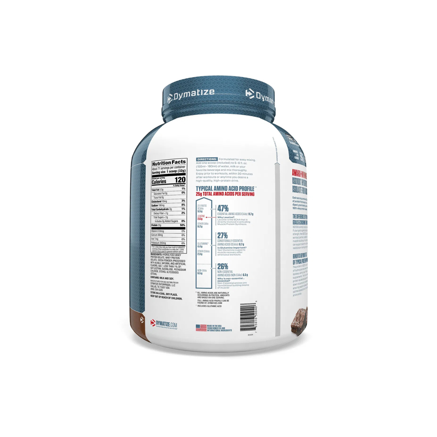 Dymatize Iso 100 - 5lbs Fudge Brownie