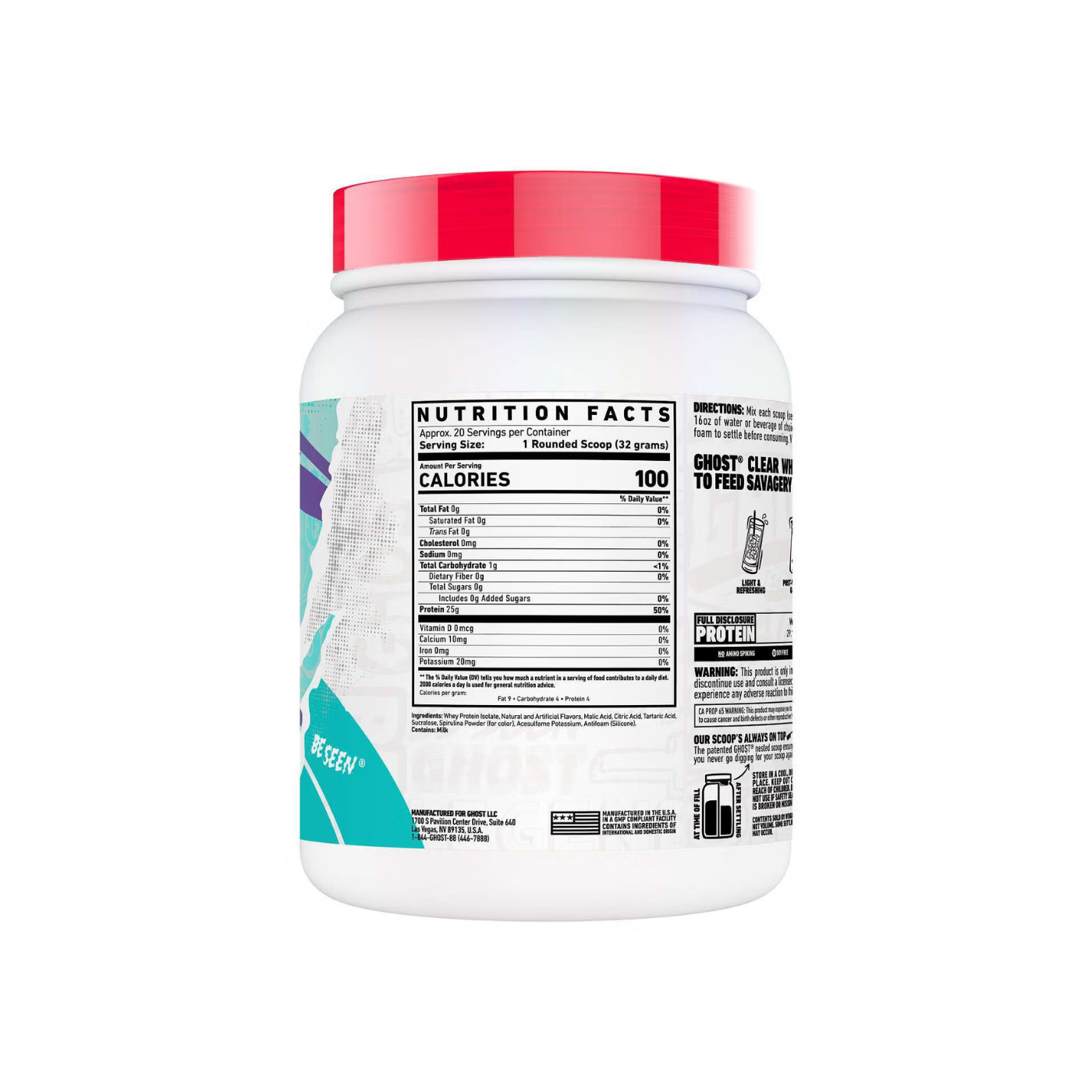 Clear Whey Isolate Blue Raspberry 20 Serv