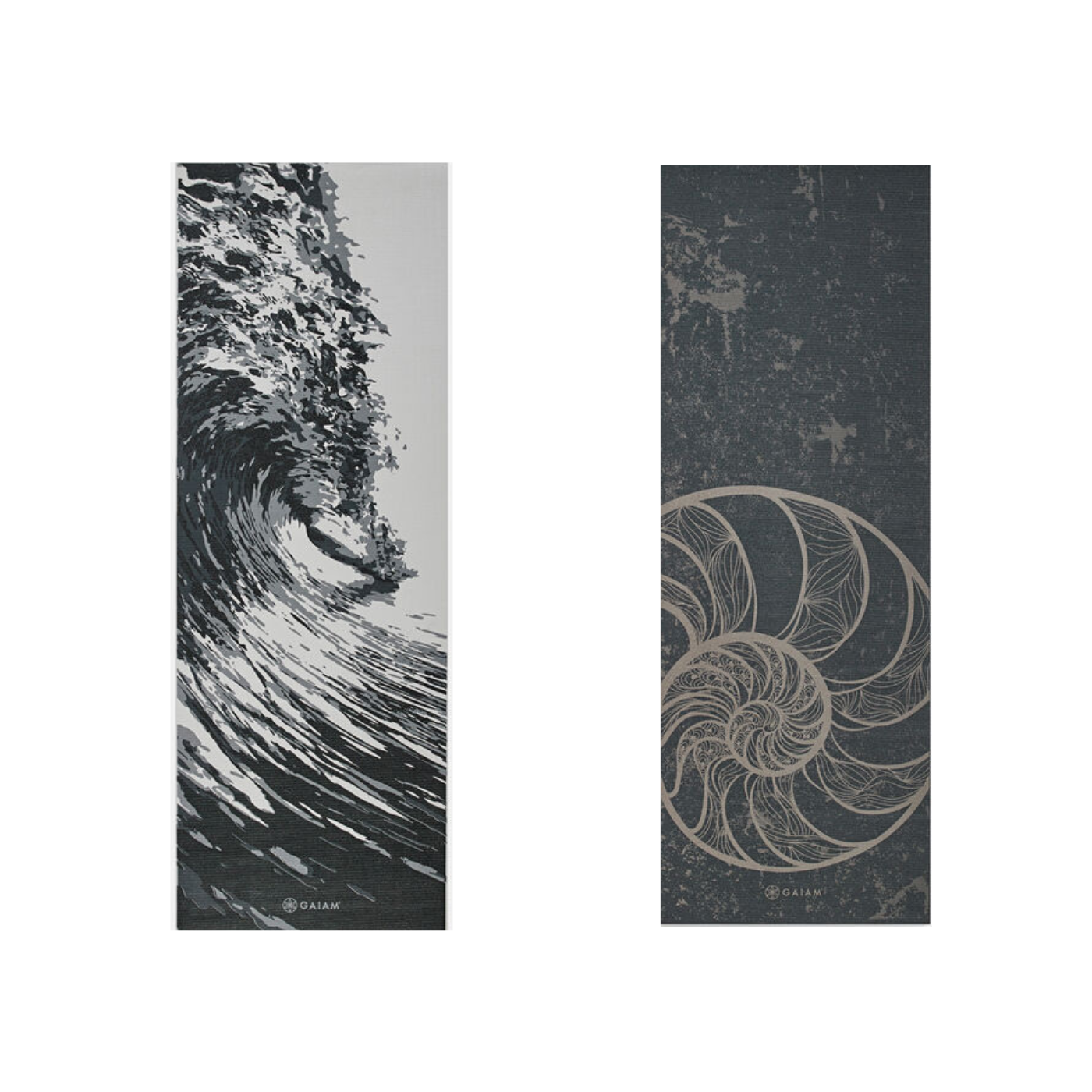 6MM Printed Yoga Mat Spiral Motion