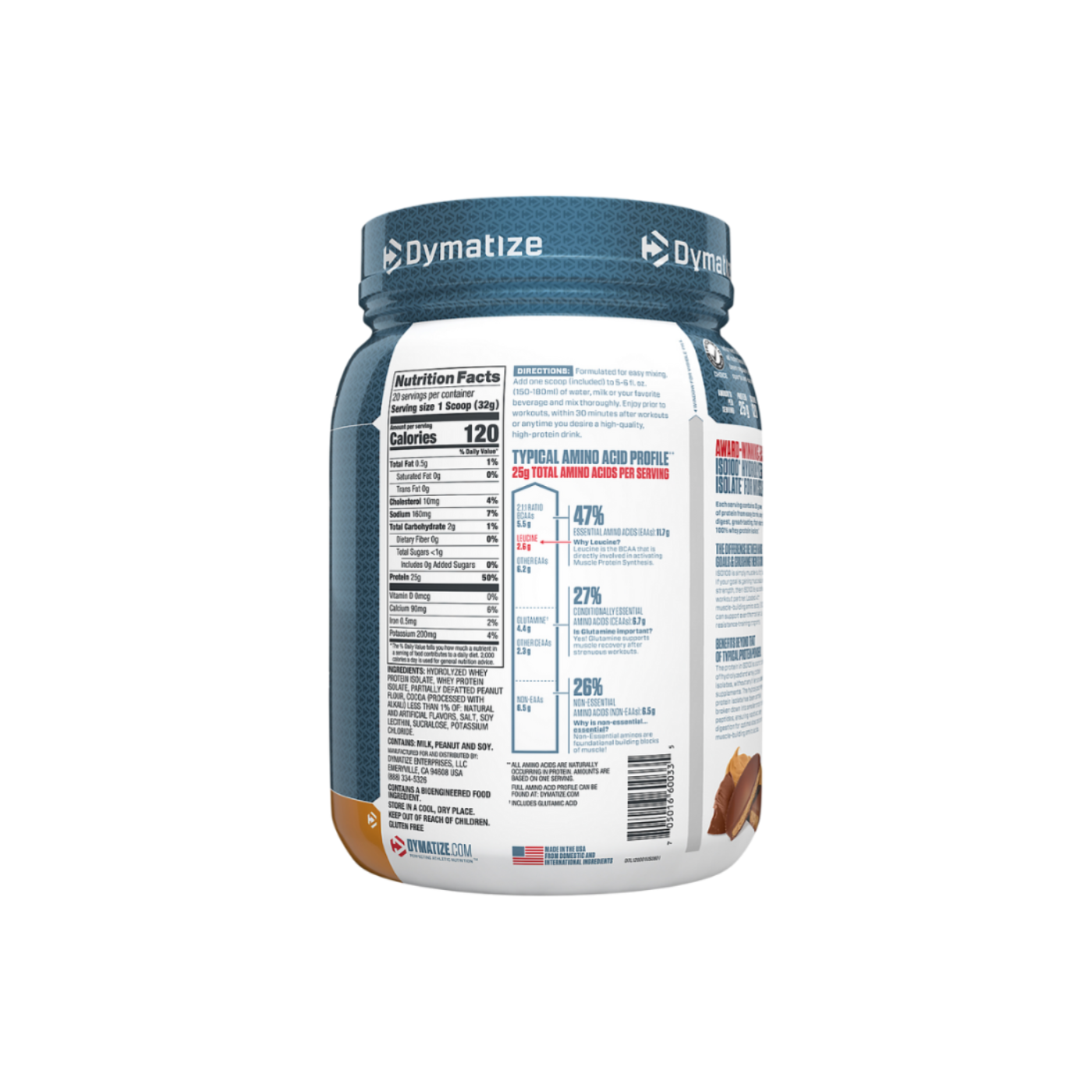 Dymatize Iso 100 20 serv Choco Peanut Butter