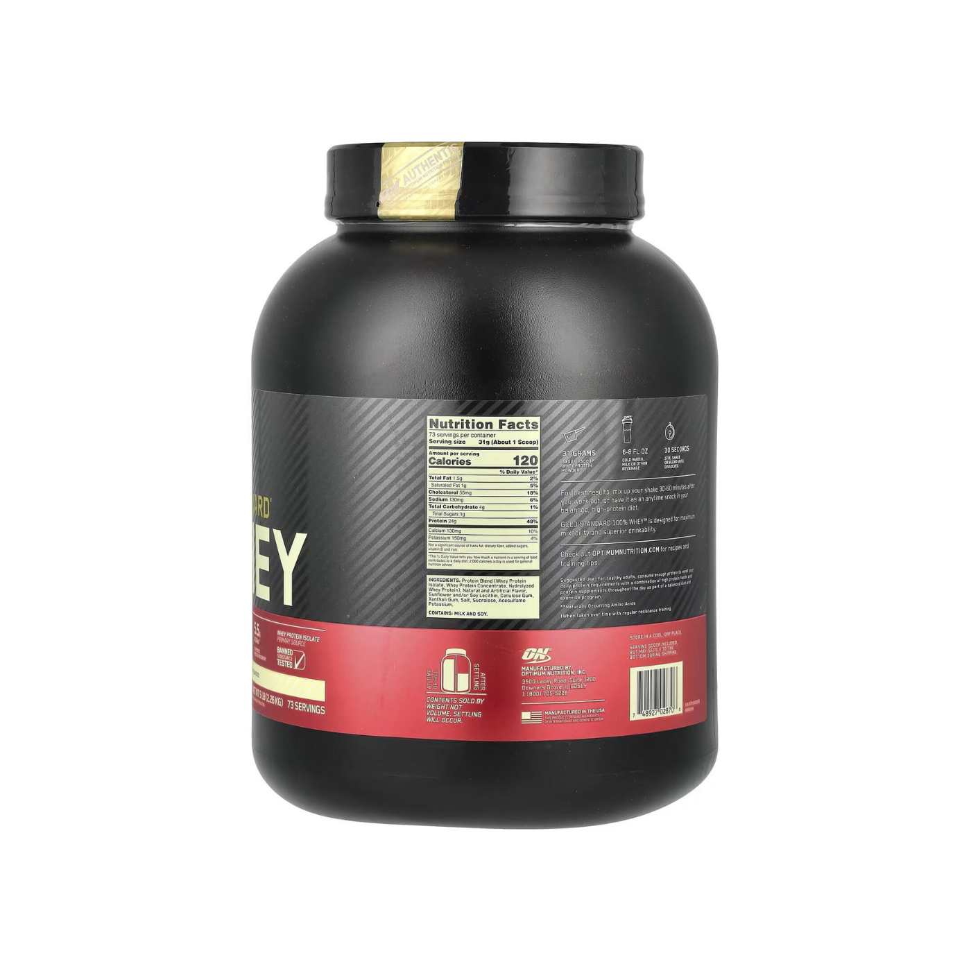 ON Whey Gold 5LB Vanilla Ice Cream