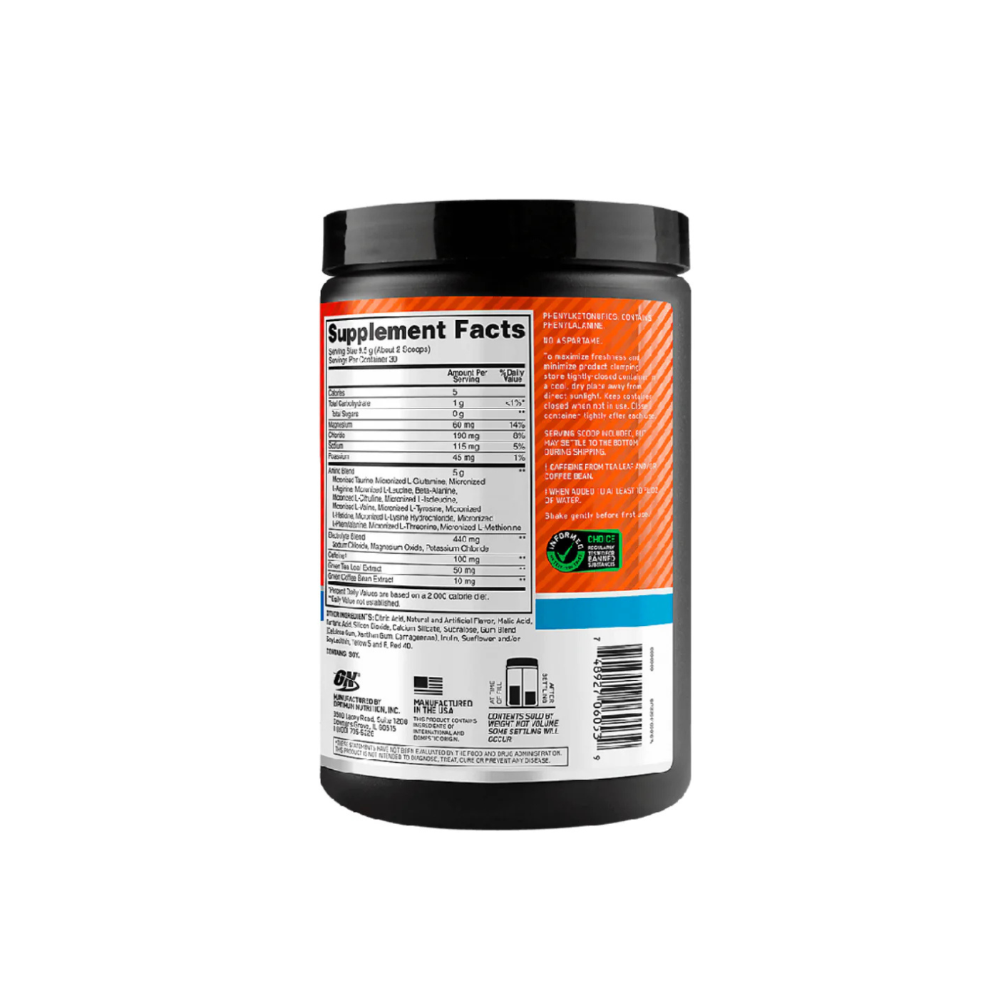 On Amino Energy +Electrolytes Tangerine Wave 30 serv
