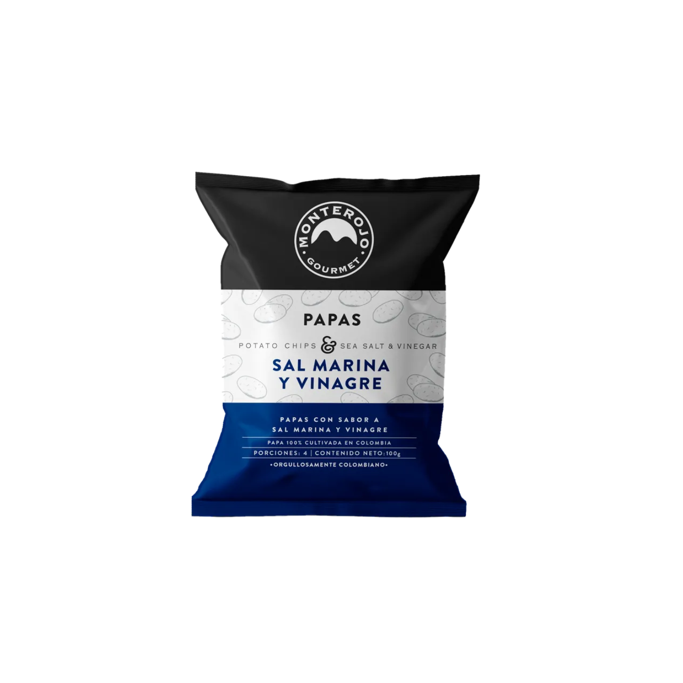 Monte Rojo Papas Sal Marina y Vinagre 100g