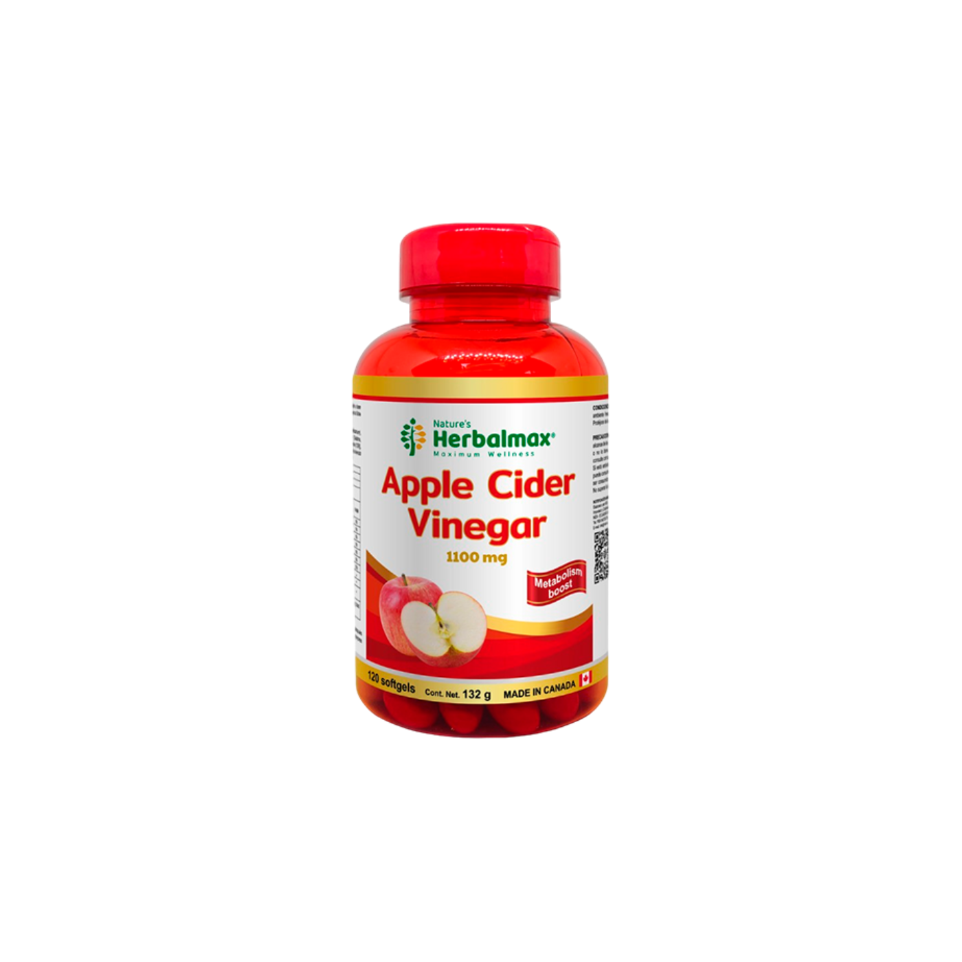 Apple Cider Vinegar 1100mg x 120 cápsulas
