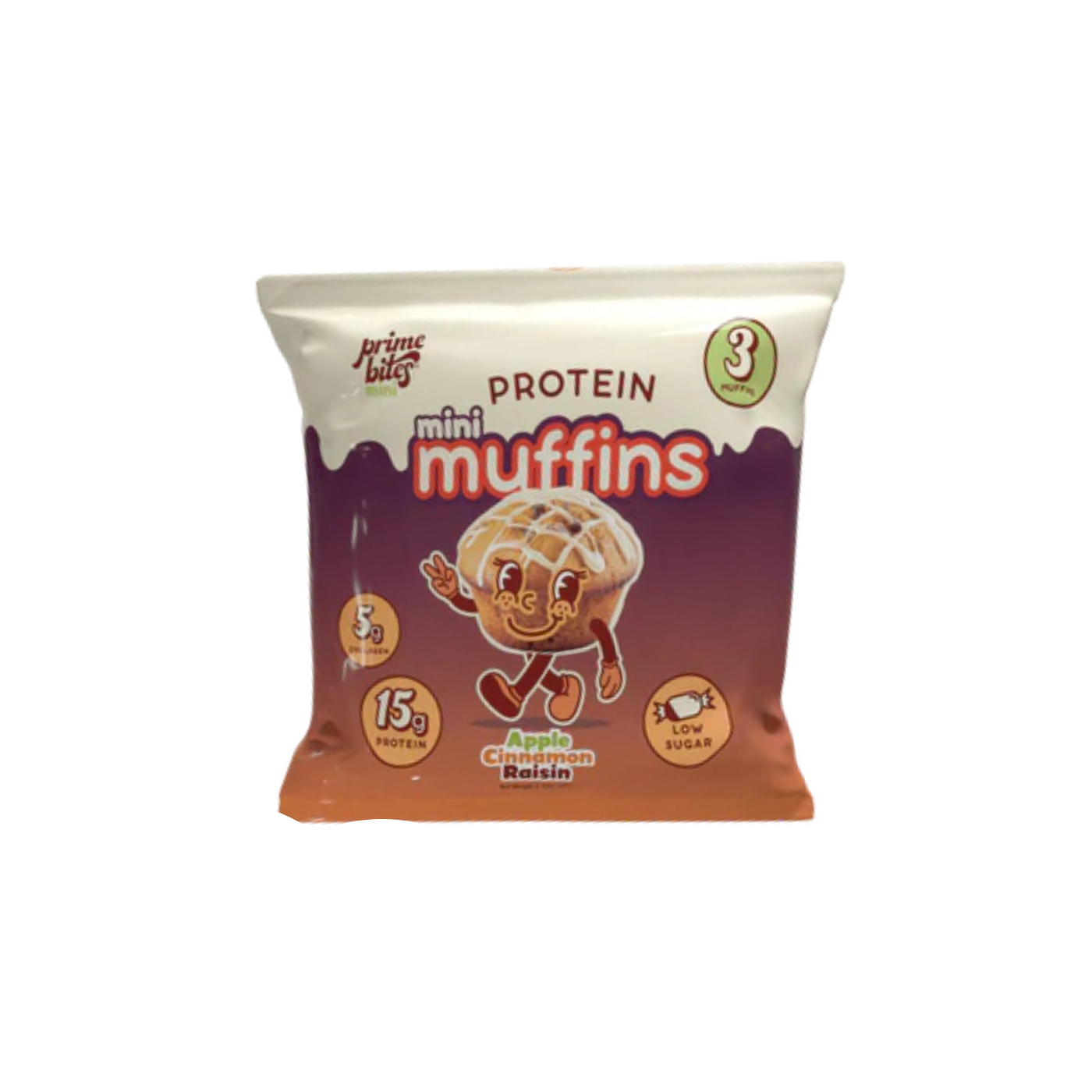 Prime Bites Mini Muffiin Apple Cinnamon Raisin