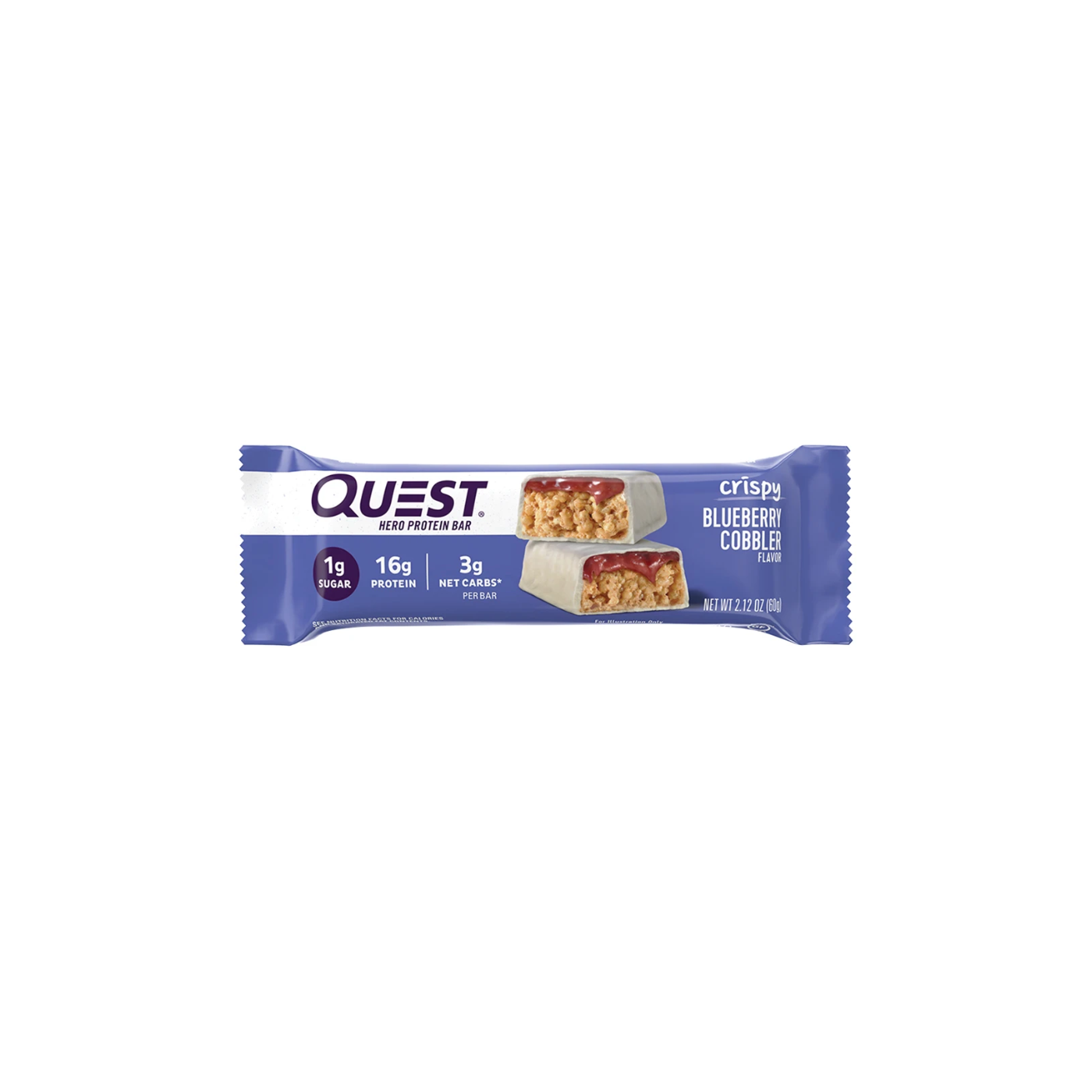 Quest Hero Crispy Blueberry Cobbler