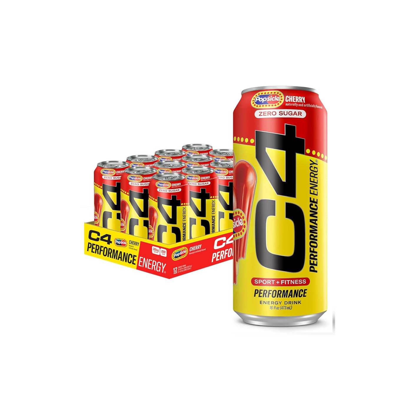 Caja C4 Zero Sugar Popsicle Cherry