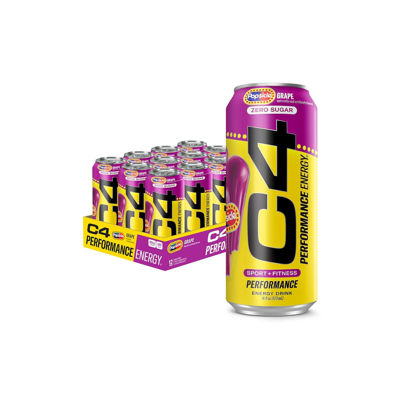 Caja C4 Zero Sugar Popsicle Grape