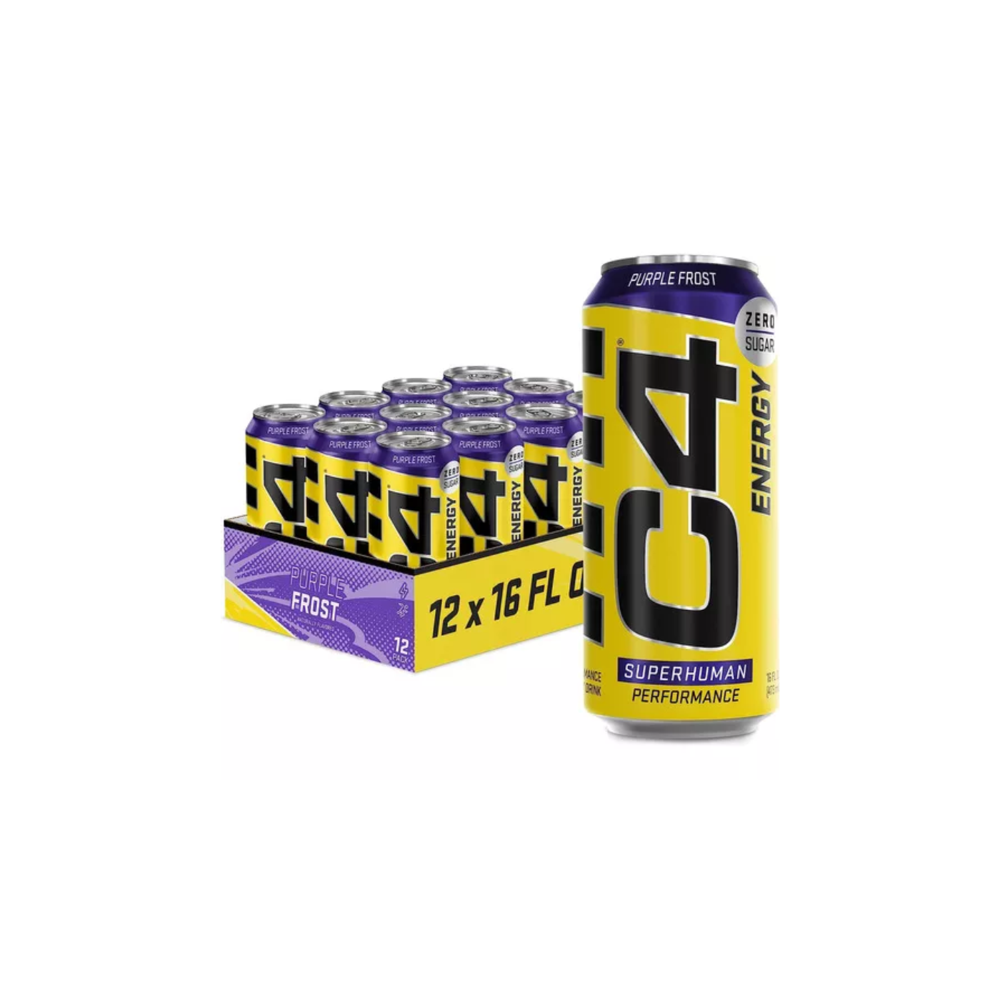 C4 Zero Sugar Purple Frost caja 12 unidades
