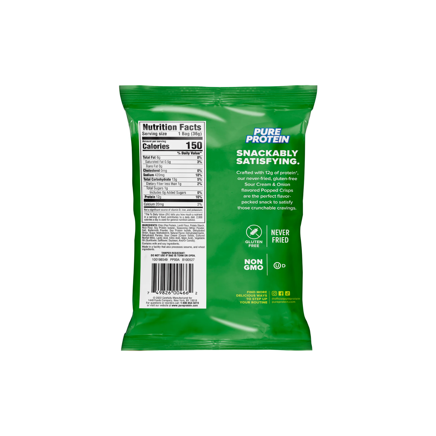 Pure Protein Pepped Crisp Sour Cream & Onion