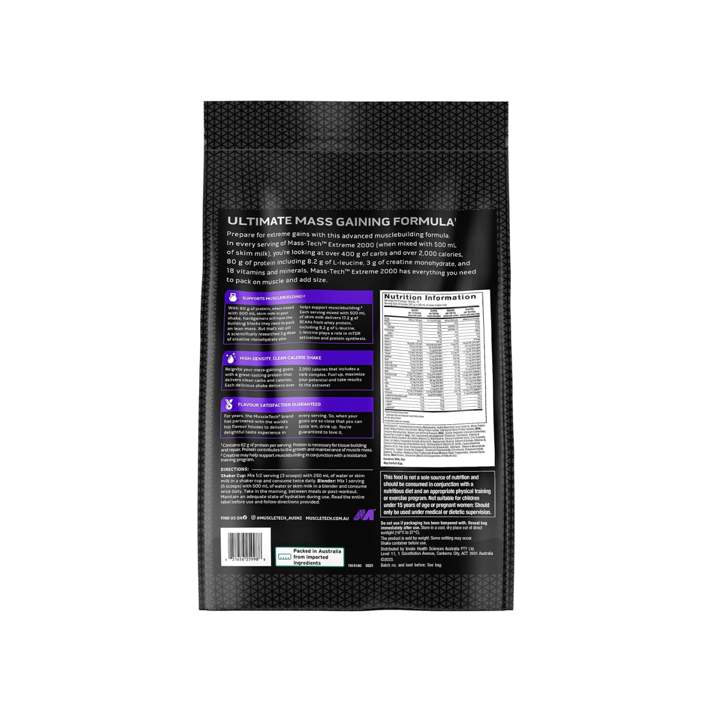 Mass Tech Extreme 12 LB Vanilla Milkshake