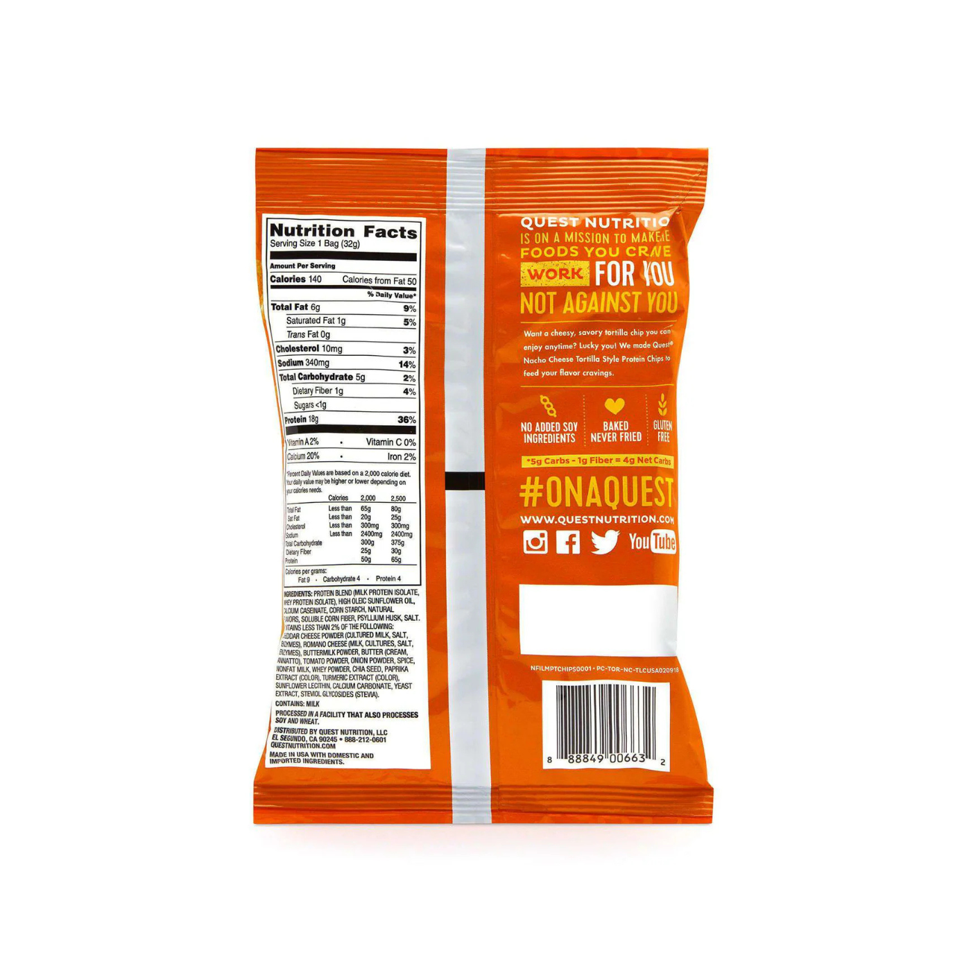 Quest Chips Nacho Cheese