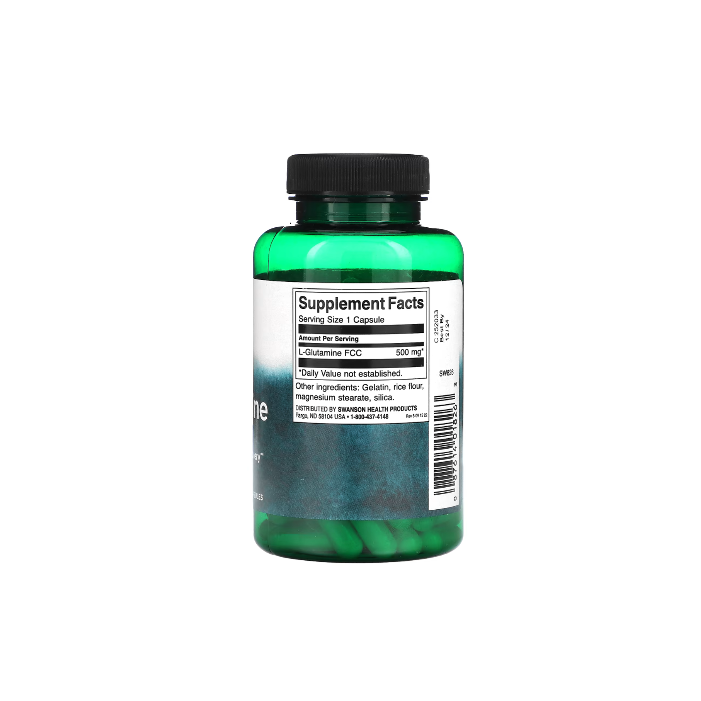 L- Glutamine 500mg- 100 capsules