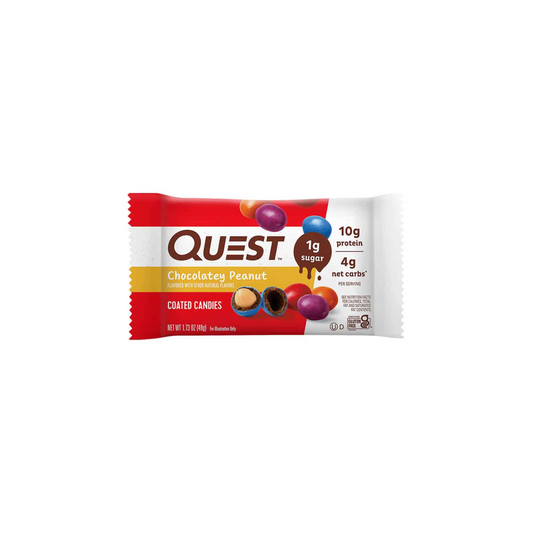 QUEST CHOCOLATEY PEANUT COATED CANDIES
