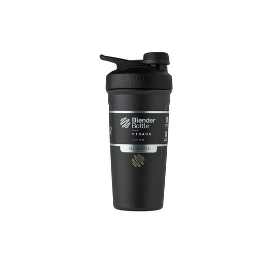 Strada Stainless Steel 24oz Black Twist