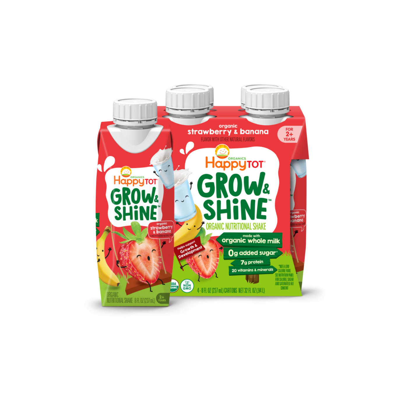 Tot Grown Shake Strawberry 4 Pack