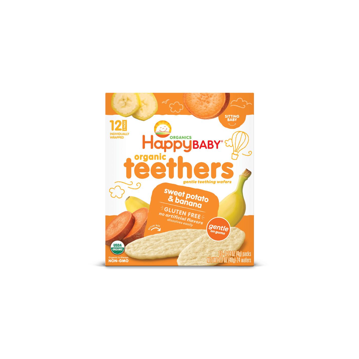 Teethers Sweet Potato And Banana X12