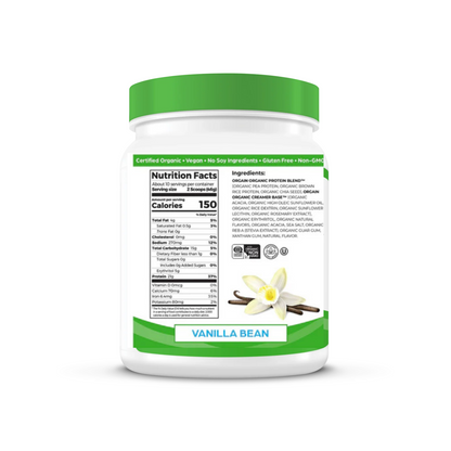 Organic Protein Plant Based 1 lb Vanilla