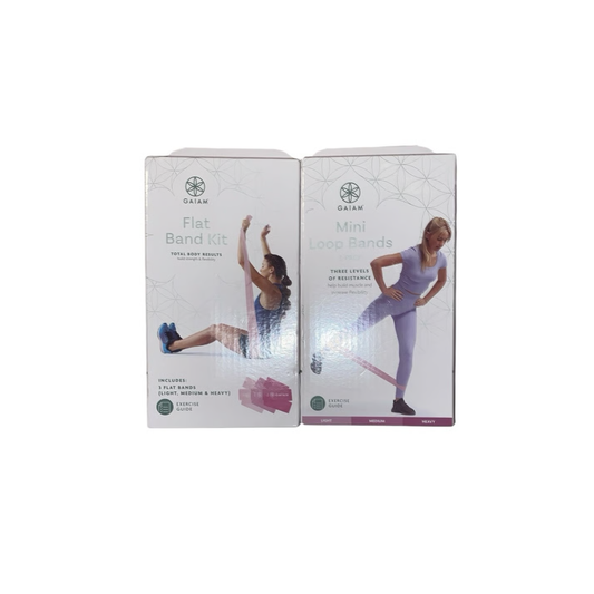 Gaiam Flat Band Pink 3 Pack
