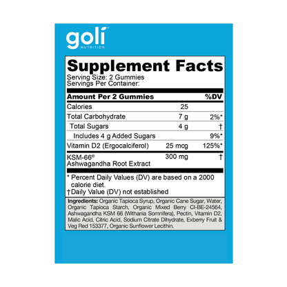 Goli Ashwagandha en Gomitas
