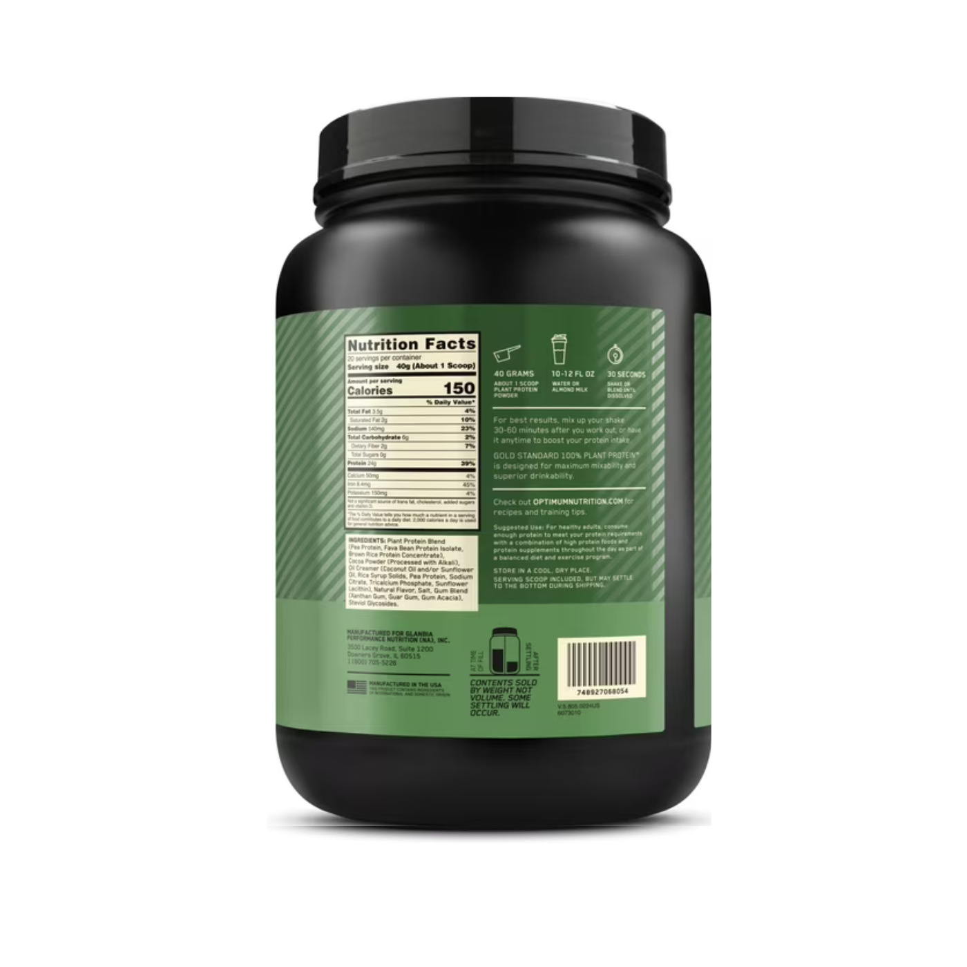 ON Plant Based  Protein Chocolate 1.5