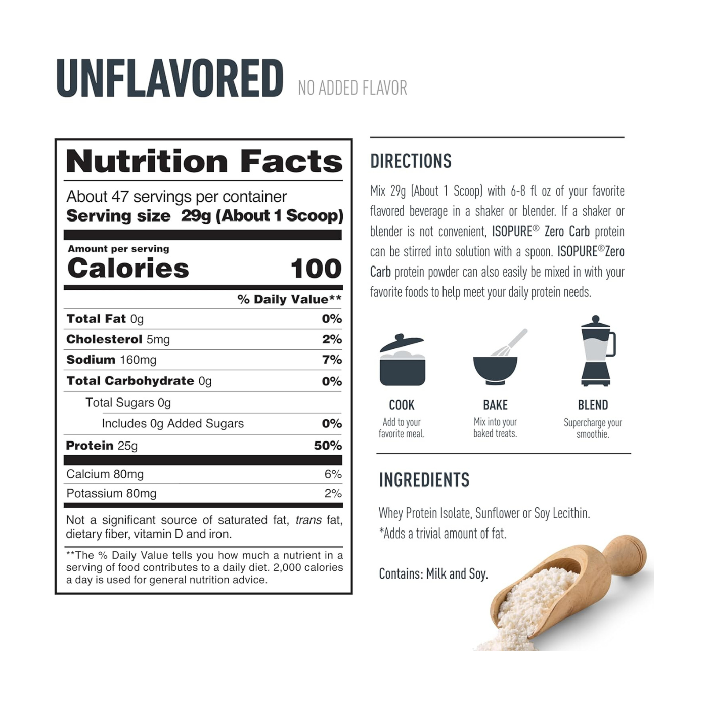 Isopure Zero Carb Unflavored