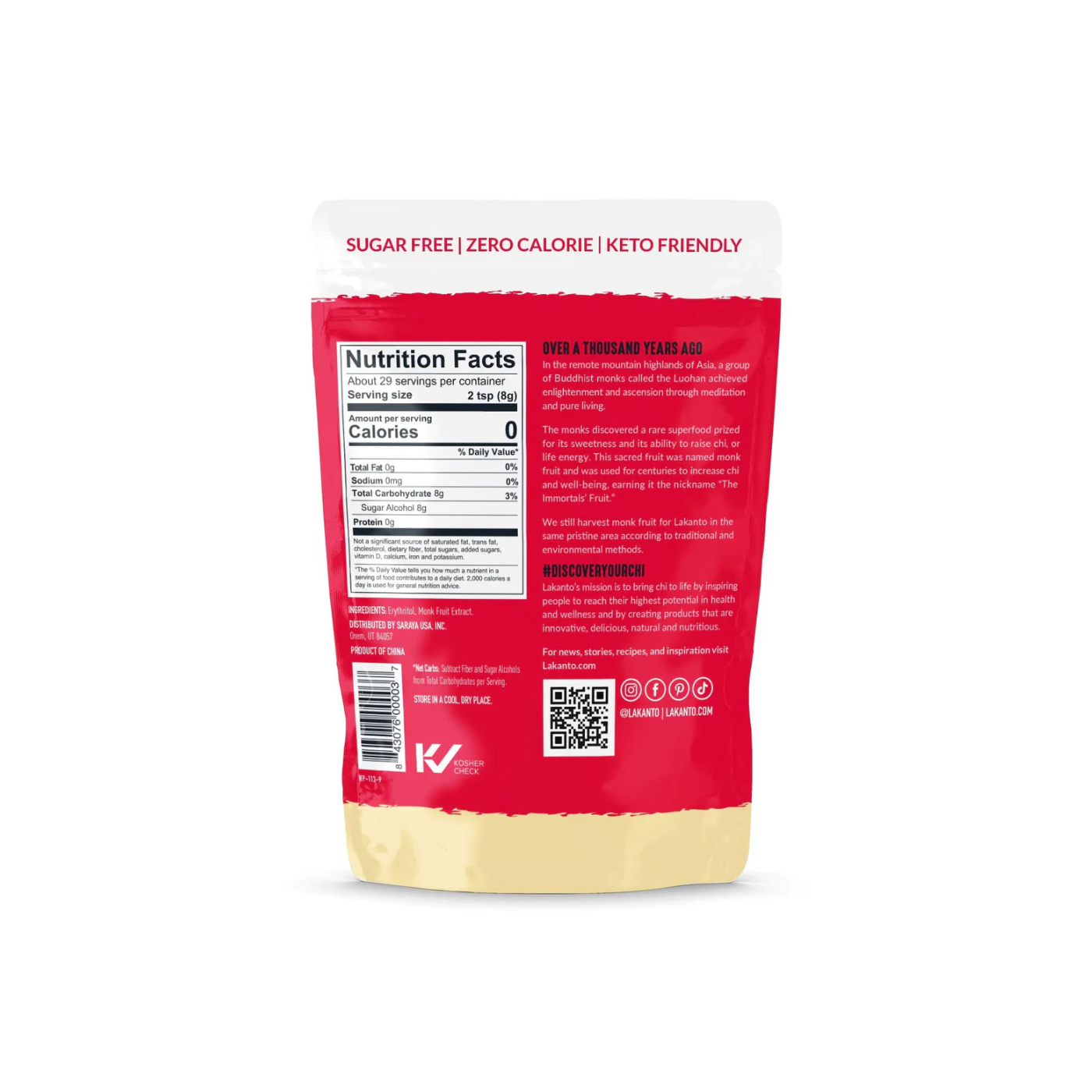 Lakanto Monkfruit Sweetener Golden 800g