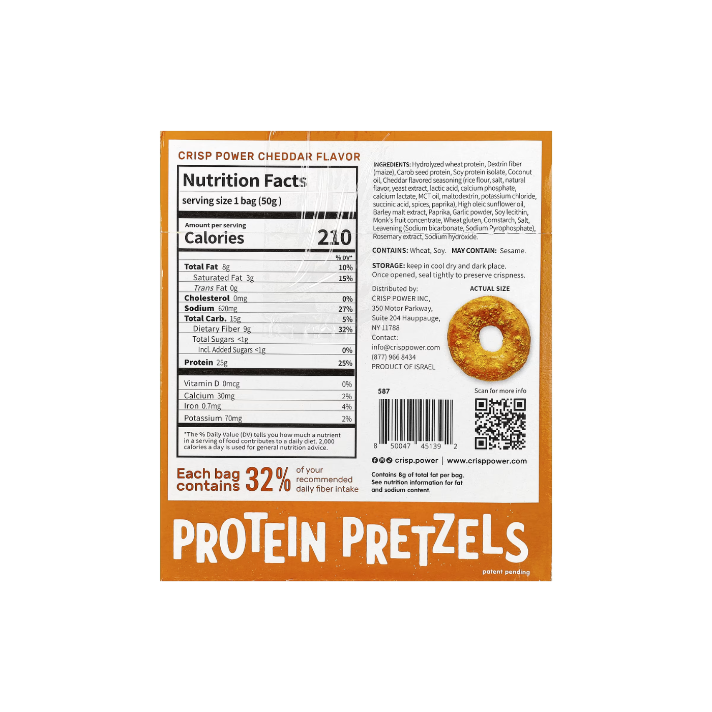 Protein Pretzels Cheddar