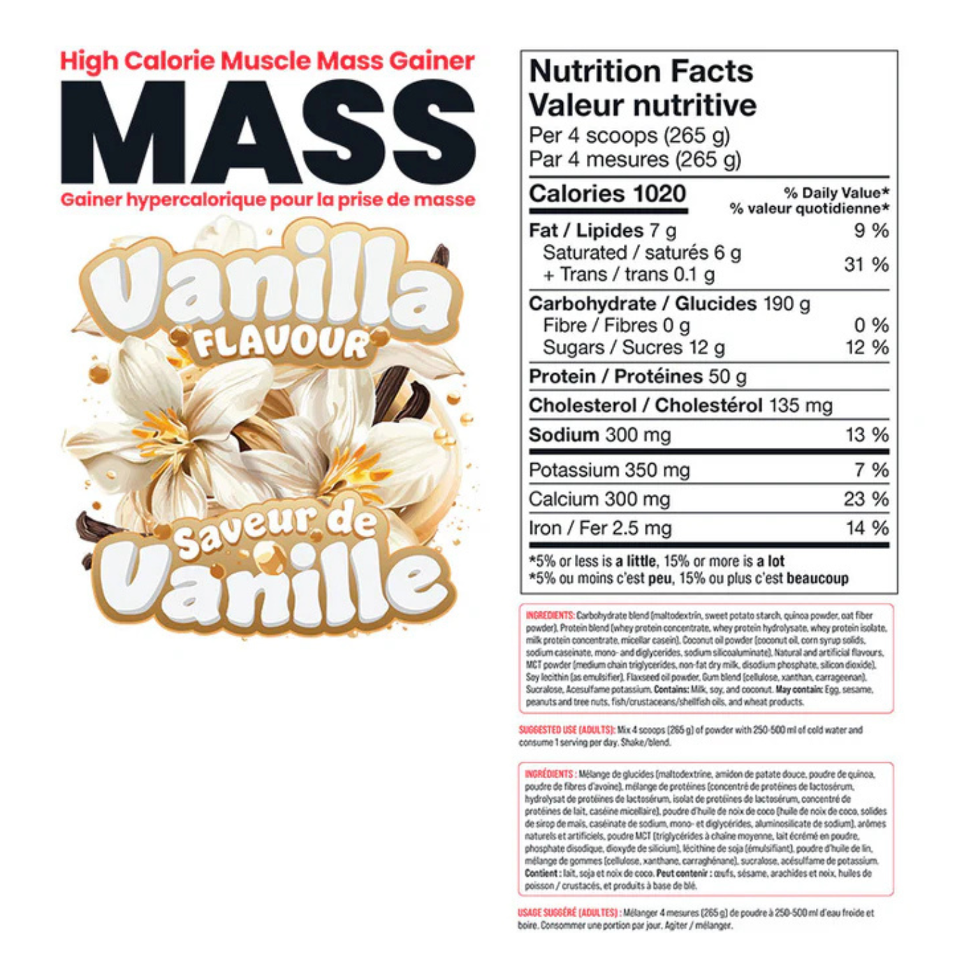 Basic Mass Vainilla 15LB
