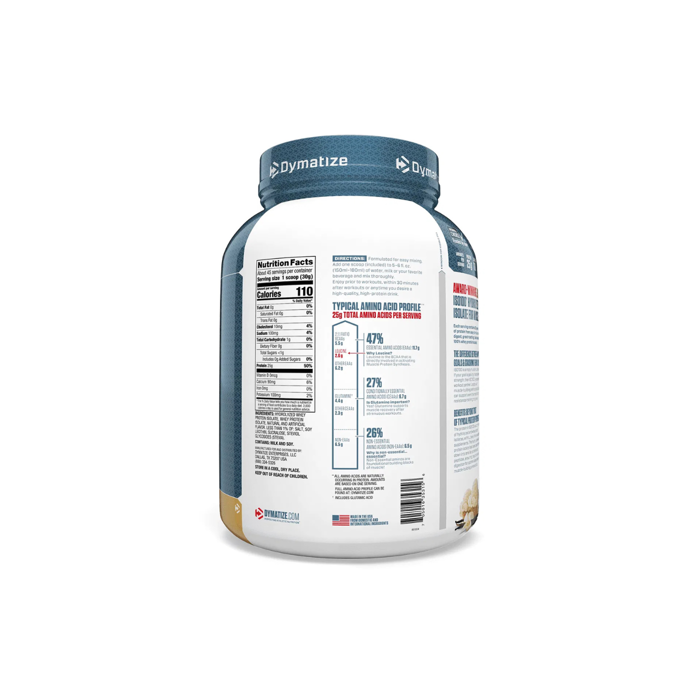 Dymatize Iso 100 - 3Lbs Vanilla