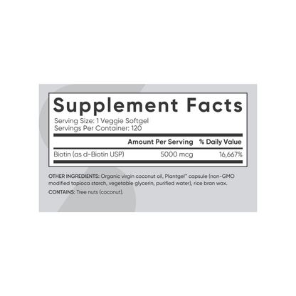 Biotin 5000 MCG - 120 caps