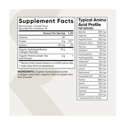 Collagen Peptides Matcha Green Tea