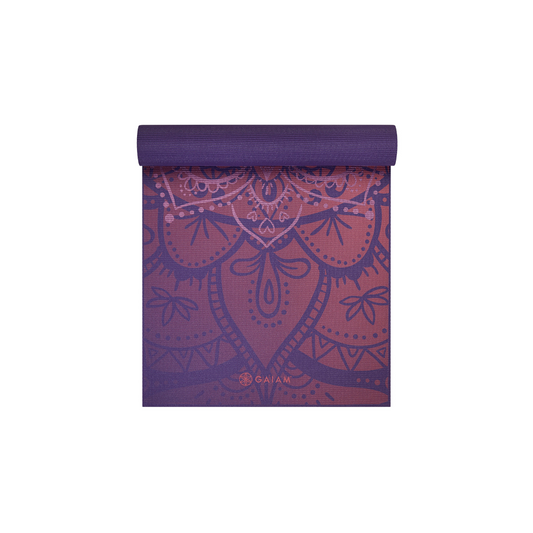 6MM Printed Yoga Mat Athenian Rose