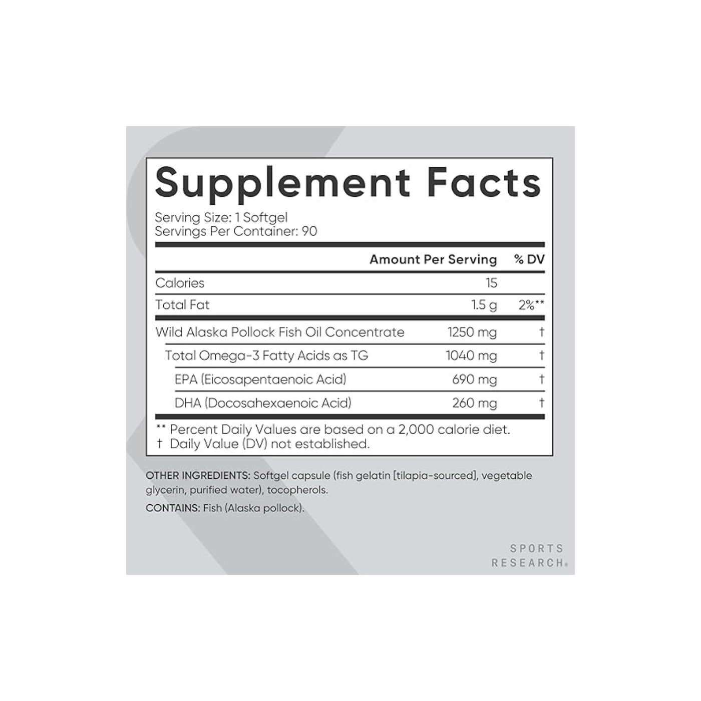 Omega-3 Fish Oil Alaskaomega 1250mg 30 caps