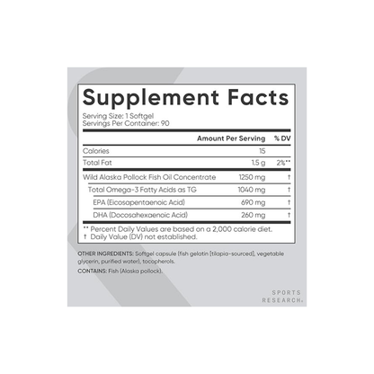 Omega-3 Fish Oil Alaskaomega 1250mg 30 caps