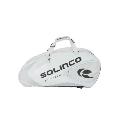 Solinco 15 Pack Tour Racquet Bag Whiteout