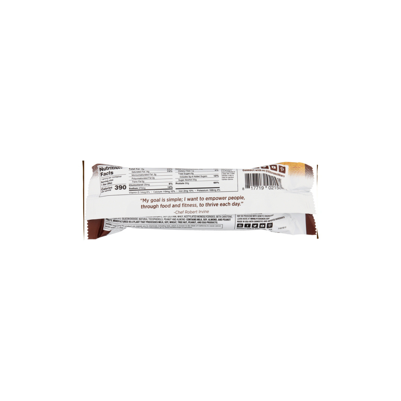 Fit Crunch Bar Milk & Cookies