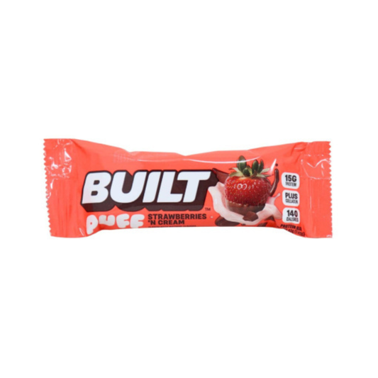 Built Bar Puff Strawberry and Cream
