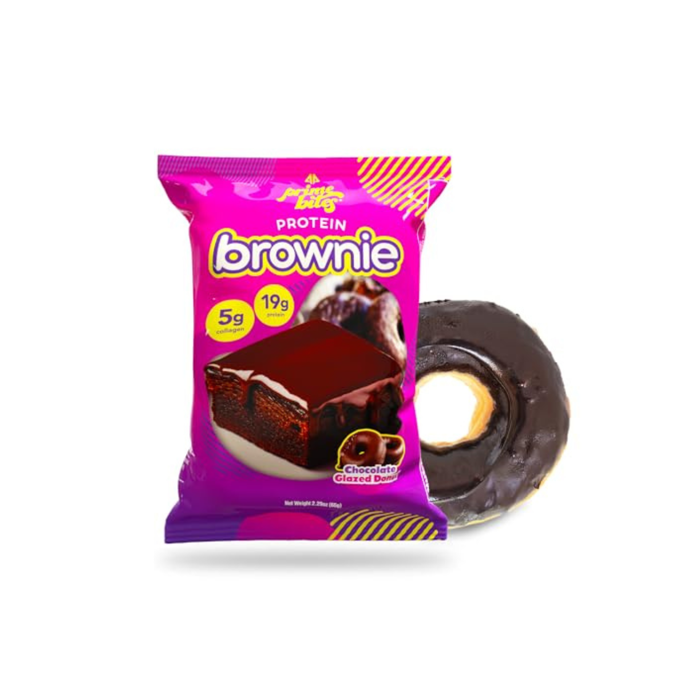 Prime Bites Brownie Chocolate Glazed Donut
